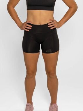 Coeur Black High-Rise Athletic Shorts Size Medium